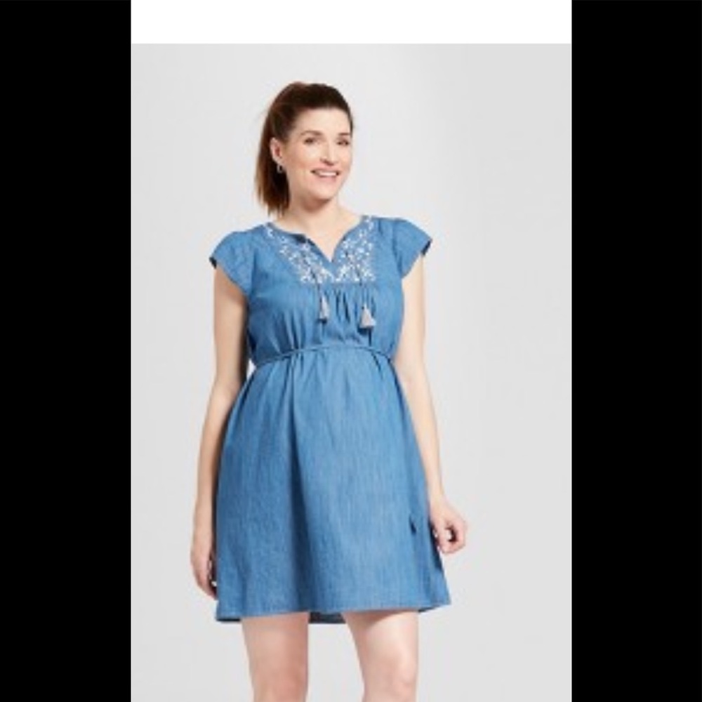 Maternity Denim Dress Isabel Maternity   XXL